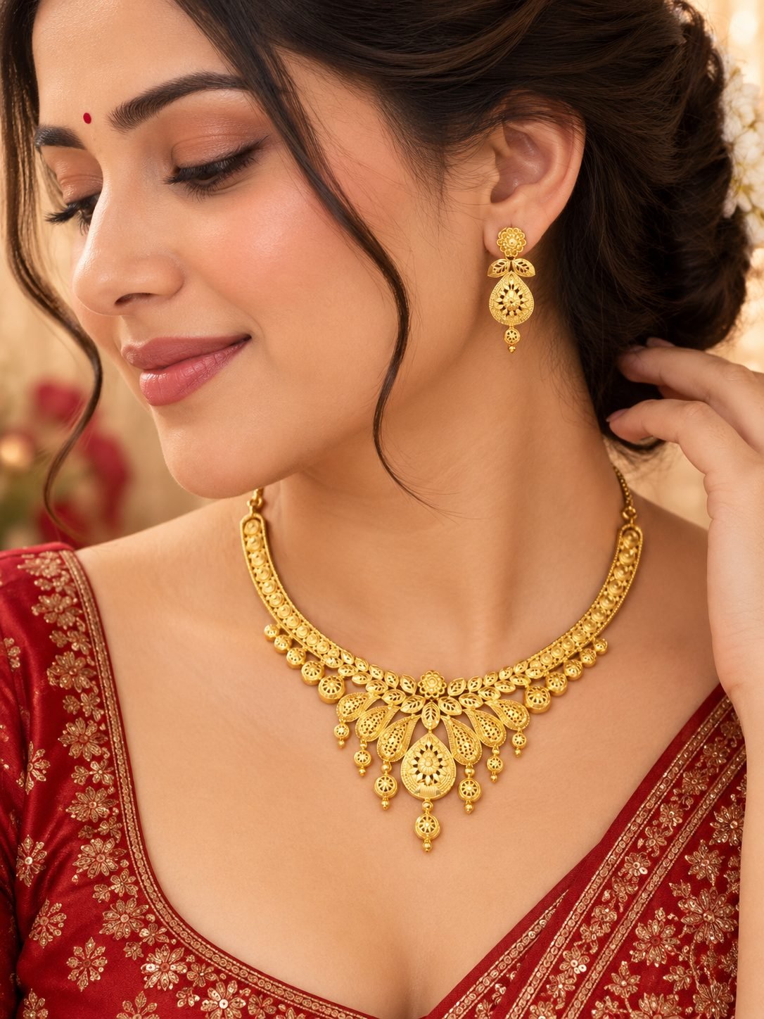 Meera forming gold plated set in Default