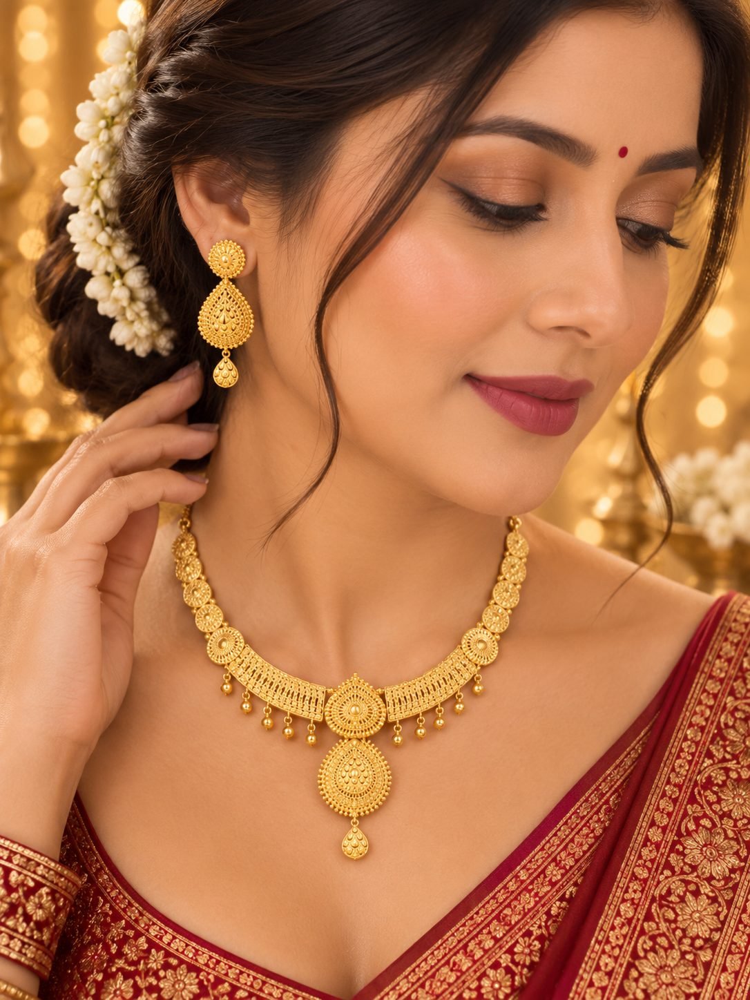 kareena forming gold plated set in Default