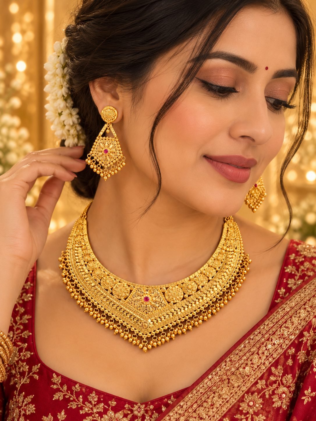 Soni forming gold plated set in Default